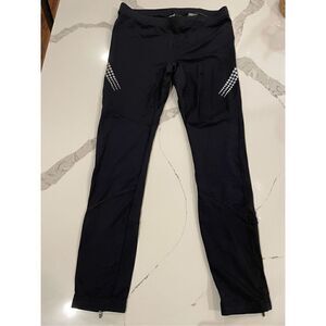 Crivit Pro Mens Performance Cycling Compression Leggings Black Sz L